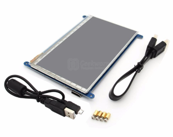 Raspberry Pi Display 7 inch LCD Touch Screen with Resolution 1024x600